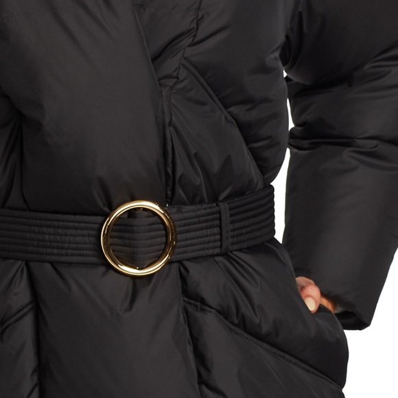 Frame Belted Wrap Puffer Jacket SMALL - Picture 6 of 7
